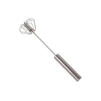 Stainless steel push & rotate egg whisk