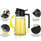 2-in-1 Oil Sprayer & Dispenser for Kitchen, 500ml, Black
