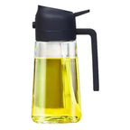 2-in-1 Oil Sprayer & Dispenser for Kitchen, 500ml, Black